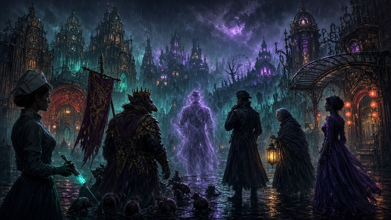 Deadlock Update City Never Sleeps – Helden in einer nächtlichen Noir-Stadt mit Neonlichtern